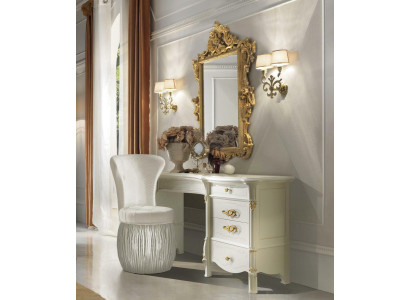 Schminktisch Spiegel Hocker Anrichte Schlafzimmer Kommode Barock Rokoko 3tlg neu
