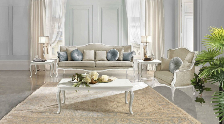 Klassische Couchtisch Beistelltisch Sofa Wohnzimmer Tisch Möbel Barock Rokoko