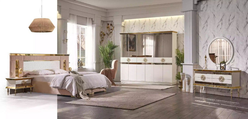 Kleiderschrank mit Schiebetüren luxuriöser moderner Schränke 260cm Schrank