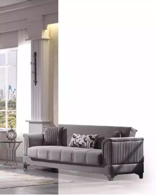 Graues Sofa Luxus 3-Sitzer Couch Wohnzimmer Möbel Polster Couchen Sofas