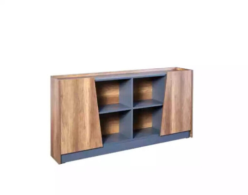 Schreibtisch Couchtisch Bücherregal Arbeitszimmer Buro Modern Braun