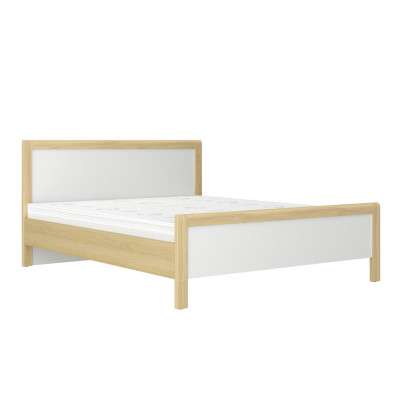 Weiße Schlafzimmer Möbel Luxus Bett Nachttische Großer Kleiderschrank
