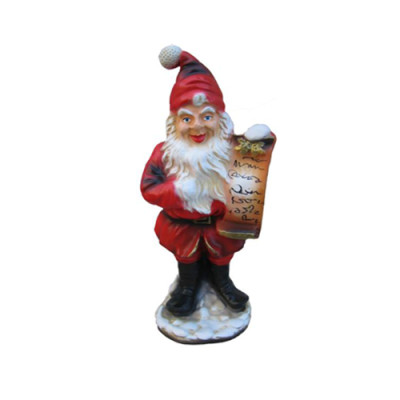 Weihnachtsmann Figur Statue Deko Figuren Dekoration Nikolaus Skulptur 41cm Neu
