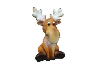 Hirsch Rentier Deko Tier Figur Winterdeko Höhe 34 cm Elch Dekoration Figuren Neu