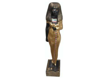 Ägypten Skulptur Kleopatra Kunststoff Statue Figuren Statuen Antik Stil 35 cm