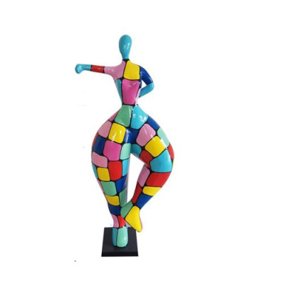 Abstrakte Figur Statue Ballerina Statuen Garten Dekoration Moderne Figuren 132cm