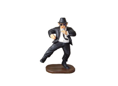 Deko Figur Statue Skulptur 90 cm Figuren Statuen Skulpturen Dance Black Men P121