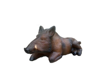 Abstrakte dekorative Wildschweinskulptur Wildschwein Jagd Garten