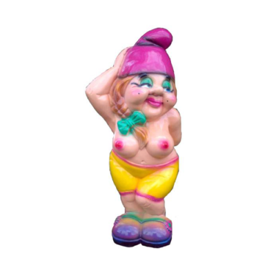 Garten Haus Dekoration Figur Statue Skulpturen Figuren Zwerg Erotischer Sexy K51