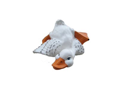 Ente Dekorative Statue Garten Figuren Statuen 30cm Lebensgroß Figur Plastik Neu