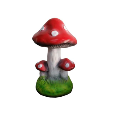 Skulptur Pilz Haus Statue Garten Figuren 32cm Statuen Skulpturen Figur Neu