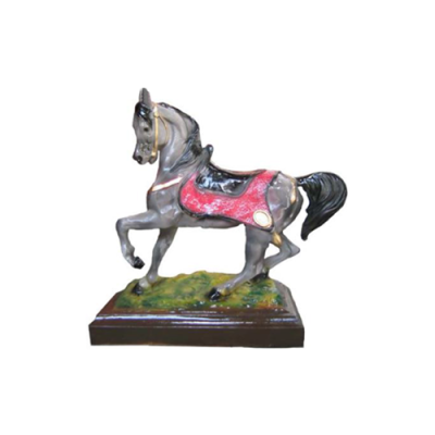 Pferd figur abstrakte figuren statuen moderne bunt bemalt neu 42cm statue