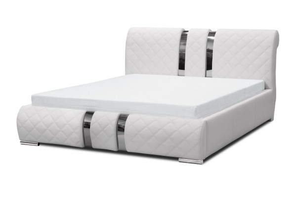 Bettgestell mit Kasten Bett Bettrahmen Weiß Betten 180cm Doppelbett Ehebett Neu