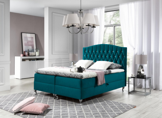 Doppelbett Ehebett Bettgestell Bett Polsterbett Betten Boxspringbett Polyester