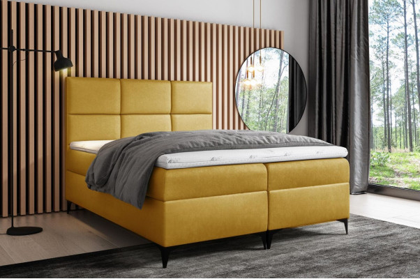 Boxspringbett Textil Design Doppel Hotel Modern Bett Schlafzimmer Betten 200x200