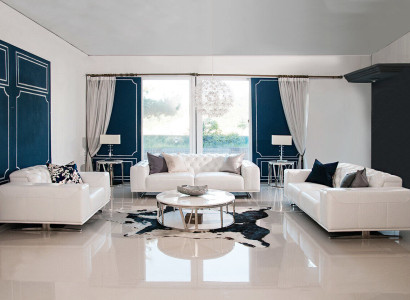 Chesterfield Sofagarnitur Sofa Couch Polster Set Leder 3+2+1 Sitzer Ledersofa