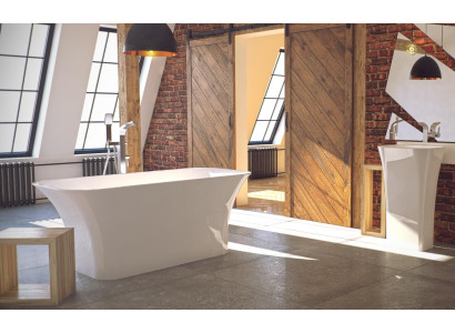 Hochwertige Design Badewanne Exclusive freistehende Acrylwanne Wanne 160x70