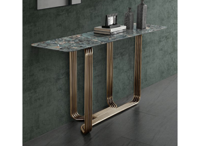Konsolentisch Holz Tisch Konsole Luxus Konsolentische Design Edelstahl