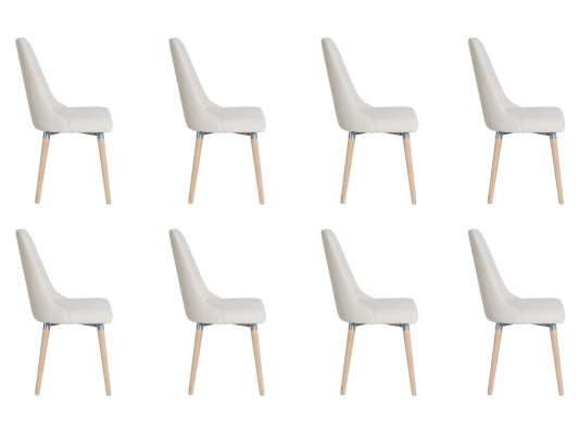 8x Design Polster Sitz Stühle Stuhl Seht Garnitur Sessel Lounge Club Set
