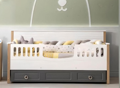 Bettrahmen Perfekte Kinderbett Holz Kinderzimmer Bettgestelle Grau