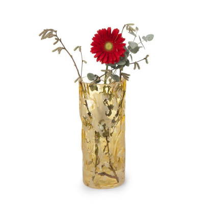 Abstraktes Design Vase aus echtem Kristall Bohemia Handgemacht Blumentöpfe