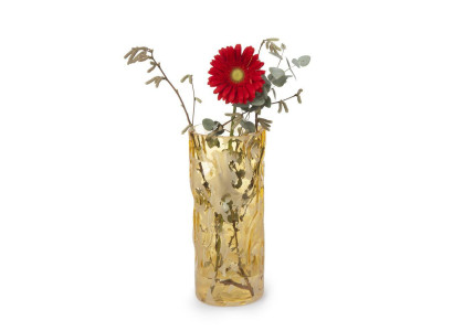 Abstraktes Design Vase aus echtem Kristall Bohemia Handgemacht Blumentöpfe