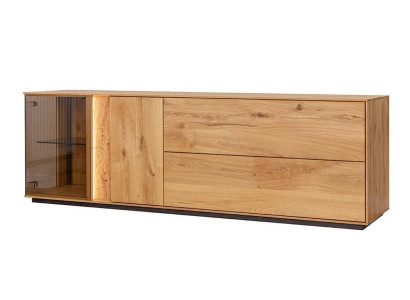 Brauner TV-Schrank Wohnzimmer TV-Ständer Designer LED-Sideboard Lowboard