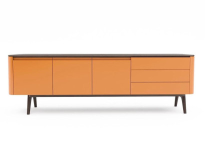 Sideboard Kommode Luxus Schränke Kommoden Wohnzimmer Holz Möbel Orange