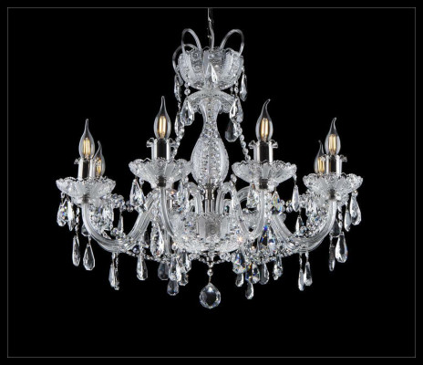 Kristall Kronleuchter Deckenleuchte Hängelampe Licht Bohemia Glühbirne