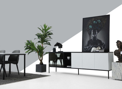 Sideboard Kommode Anrichte Holz Modern Weiß Wohnzimmer Kommoden Design