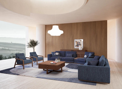 Modern Set Zweisitzer Dreisitzer Sofa Couch Luxus Stoffsofa Design Sessel Möbel