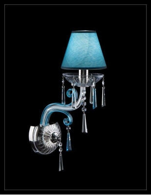 Bohemia Wandleuchte Blau Kronleuchter Lampe Lampenwelt Wandleuchter Lampen