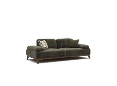 Grau Sofa Zweisitzer Polstermöbel Einrichtung Luxus Wohnzimmer Polster Stoff