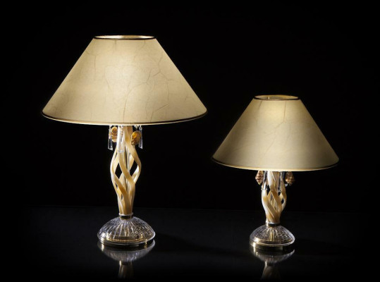 Tischleuchte Antik Stil Kronleuchte Tisch Lampe Leuchte Lampen Kristall Leuchten