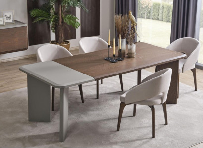 Moderne Essgruppe Designer Esstisch 4x Stühle 5tlg Stilvoller Set Neu