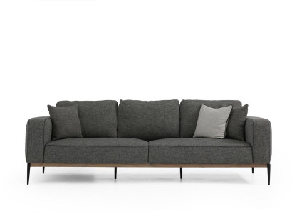 Viersitzer Sofa 4 Sitzer Stoff Sofas Modern Design Wohnzimmer Grau