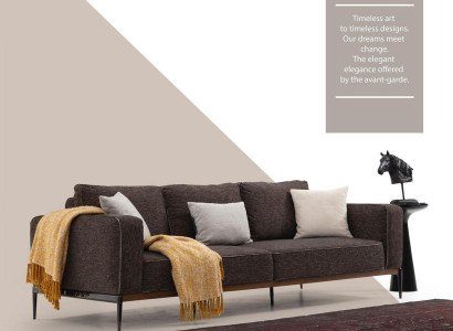 Viersitzer Sofa 4 Sitzer Stoff Sofas Modern Design Wohnzimmer Grau