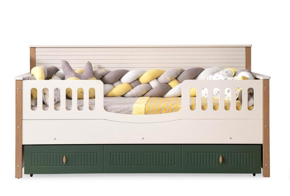 Bettrahmen Kinderbett Bett Kinderzimmer Kinderzimmermöbel Helles Holz