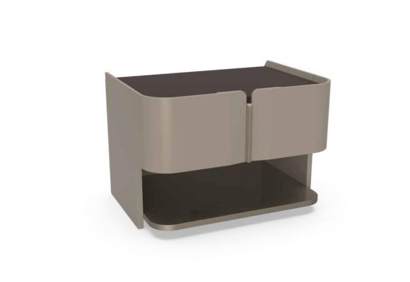 Grau Design Nachttisch Konsole Beistelltische Schlafzimmer Holz Luxus