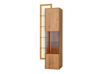 Designer Esszimmer Anrichte Brauner Holz Schrank Wohmzimmer Vitrine Neu 