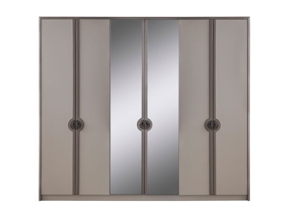 Kleiderschrank Garderobenschrank Schrank Moderne Holzschrank Grau