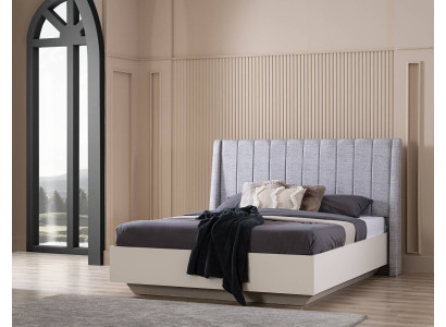 Doppelbett Schlafzimmer Garnitur Bett Holz Set 3tlg Weiß Nachttische