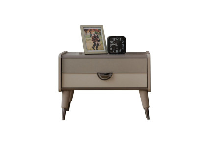 Gruppe Nachttische Nachtschranke Nachtkommoden Beistelltische Grau