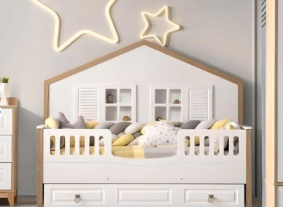 Perfekte Kinderzimmer Bettrahmen Kinderzimmermöbel Helles Holz Neuheit