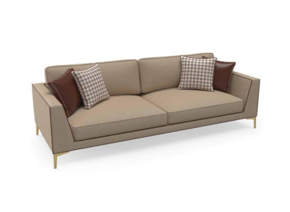Design Sofa Couch Polster 3 Sitzer Sofas Couchen Sitz Garnitur Stoff 240cm  