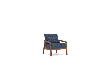 Modern Sessel Design Einrichtung Wohnzimmer Blau Stoff Couch Textil Neu