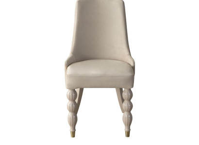 Moderne Esszimmerstühle Designer Küchenstühle x6 Beige Polsterstühle