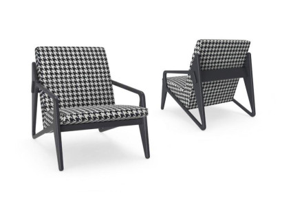 Luxus Sessel Wohnzimmer Textil Sessel Modern Design Polsterung Neu