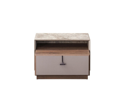 Gruppe Nachttische Nachtschranke Nachtkommoden Beistelltische Grau