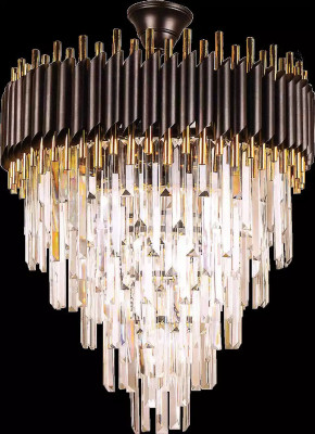  Luxus Kronleuchter Deckenleuchter Gold Deckenlampe Lüster Kristall Runder